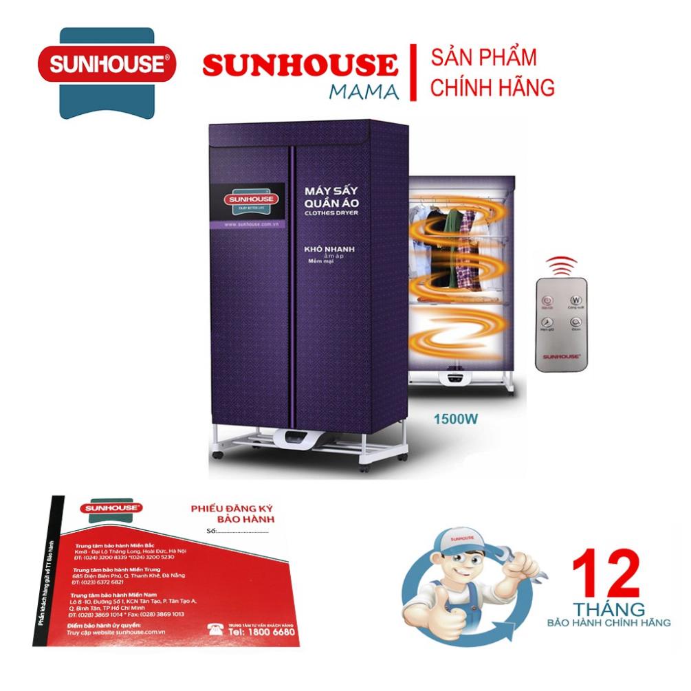 Máy Sấy Quần Áo Sunhouse SHD2707 - Tím - Hàng chính hãng