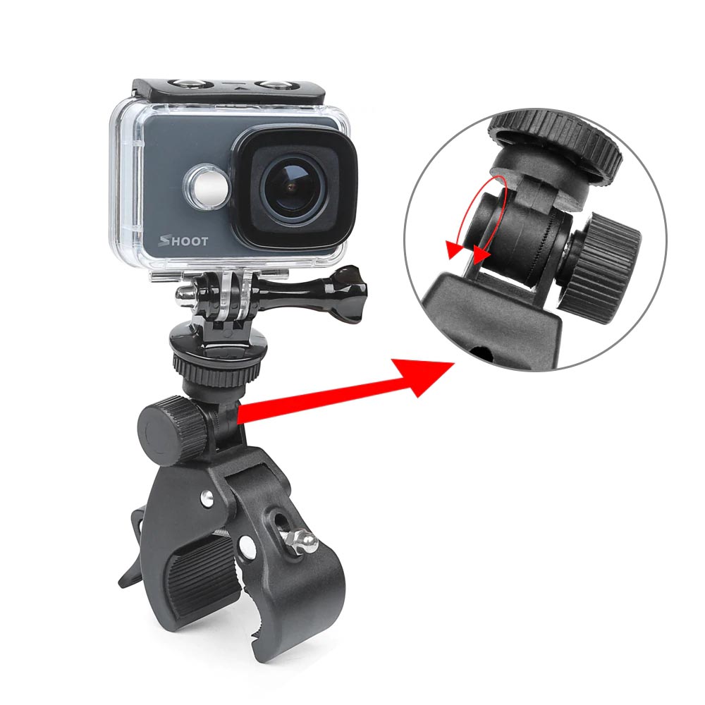 Phụ kiện kẹp ghi đông xe cho máy quay hành động GoPro, Sjcam, Yi Action, Osmo Action