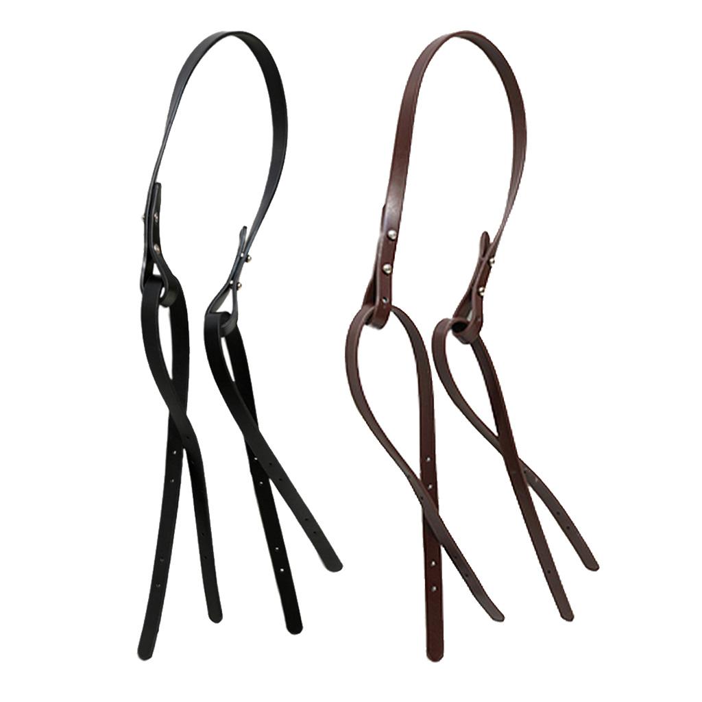 PU Leather Purse Strap Handbag Shoulder Bag Strap Replacement Handle 2 Pcs