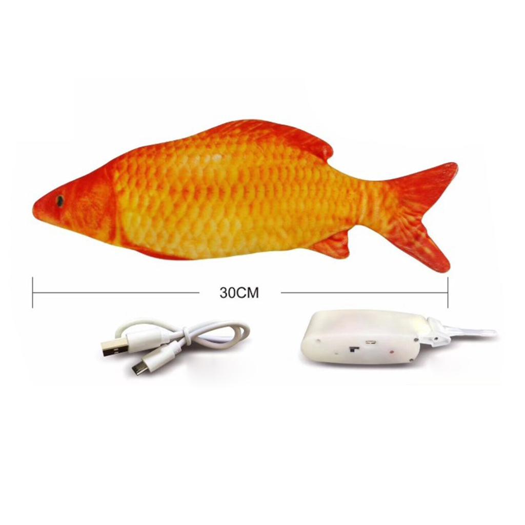 Pet Cat Toy Electric Simulation Fish Toys For Pet Interactive 2Pcs