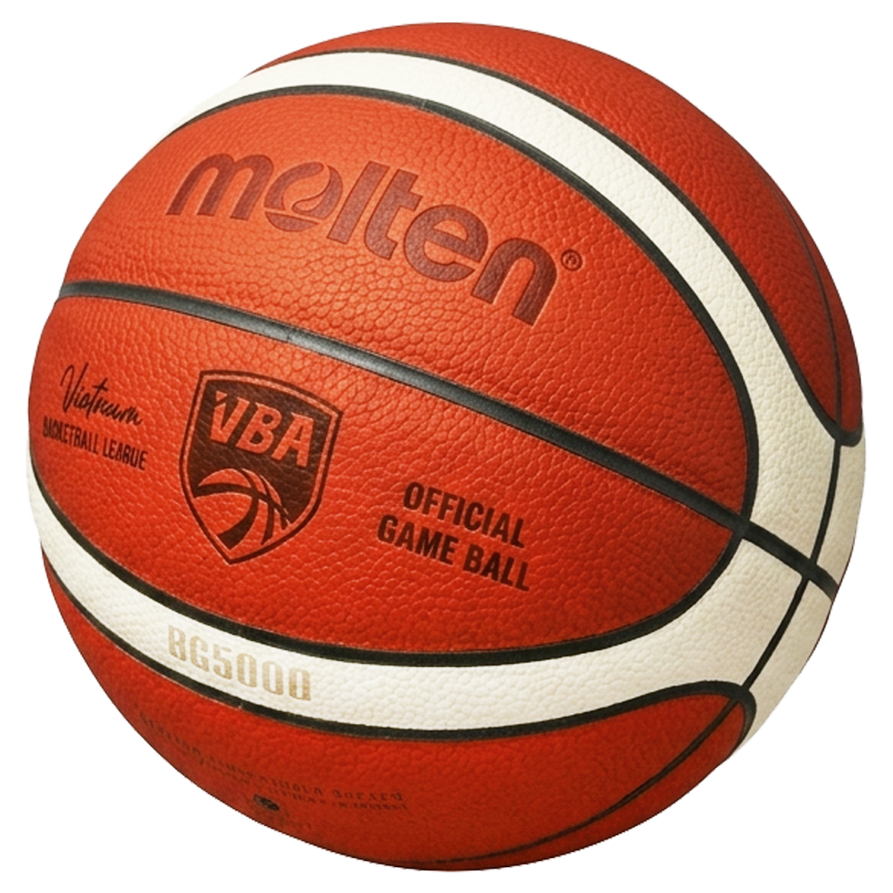 Bóng rổ Molten BG5000 - VBA Da thật - Bóng thi đấu chính thức hệ thống FIBA