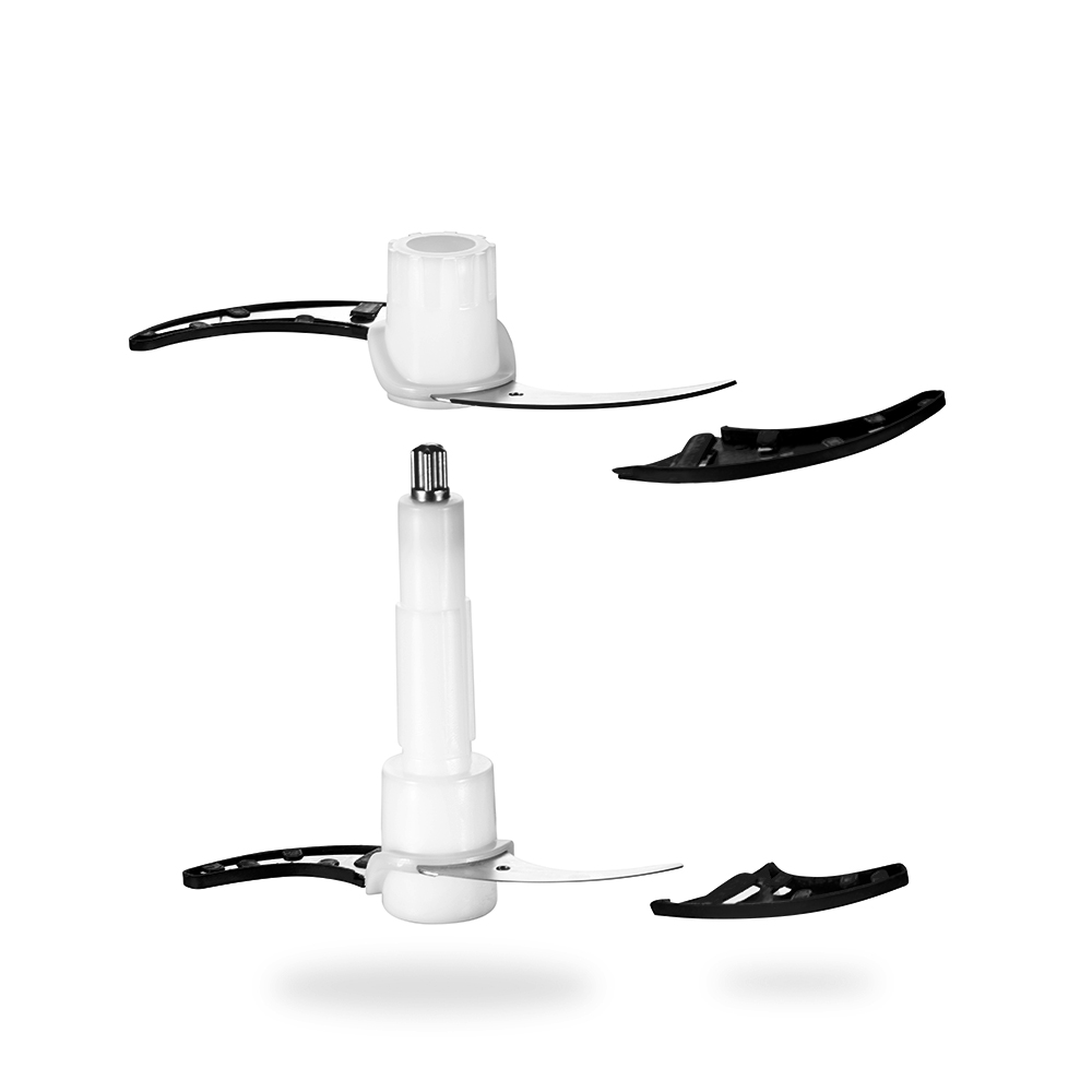 Máy Xay Thịt 2 Lưỡi Dao Kép Lock&Lock EJM171 - Hàng Chính Hãng, Cối Thủy Tinh Dung Tích Lớn - Tặng Kèm Ống Hút Inox