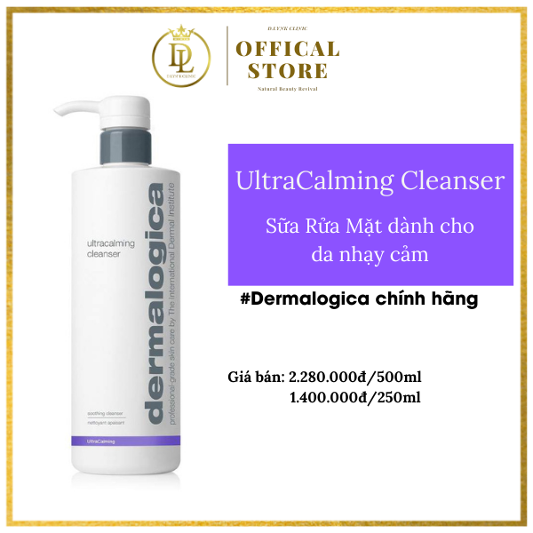 Sữa rửa mặt dành cho da yếu nhạy cảm, dễ kích ứng Dermalogica Ultracalming Cleanser