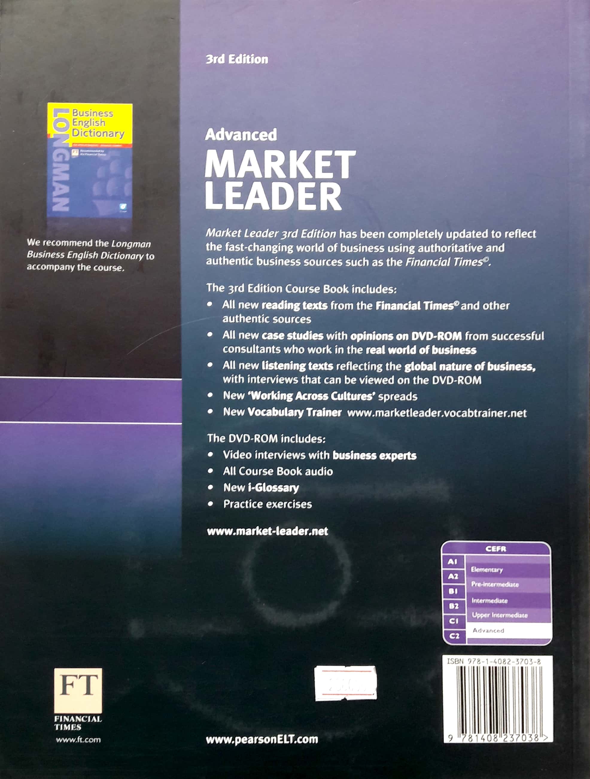 Market Leader 3Rd Edition Advanced Course Book &amp; Dvd-Rom Pack
