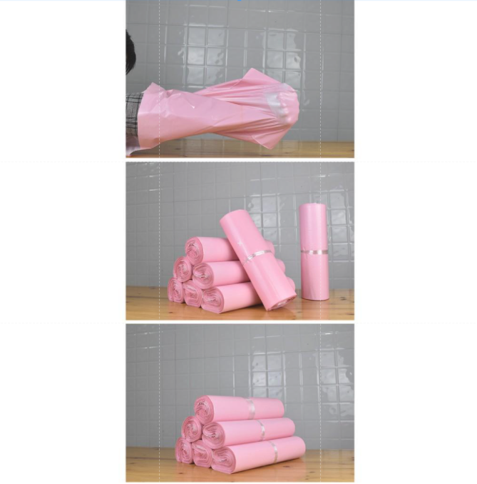 Túi Gói Hàng Túi Niêm Phong tiện lợi màu Hồng Phấn 32*45CM