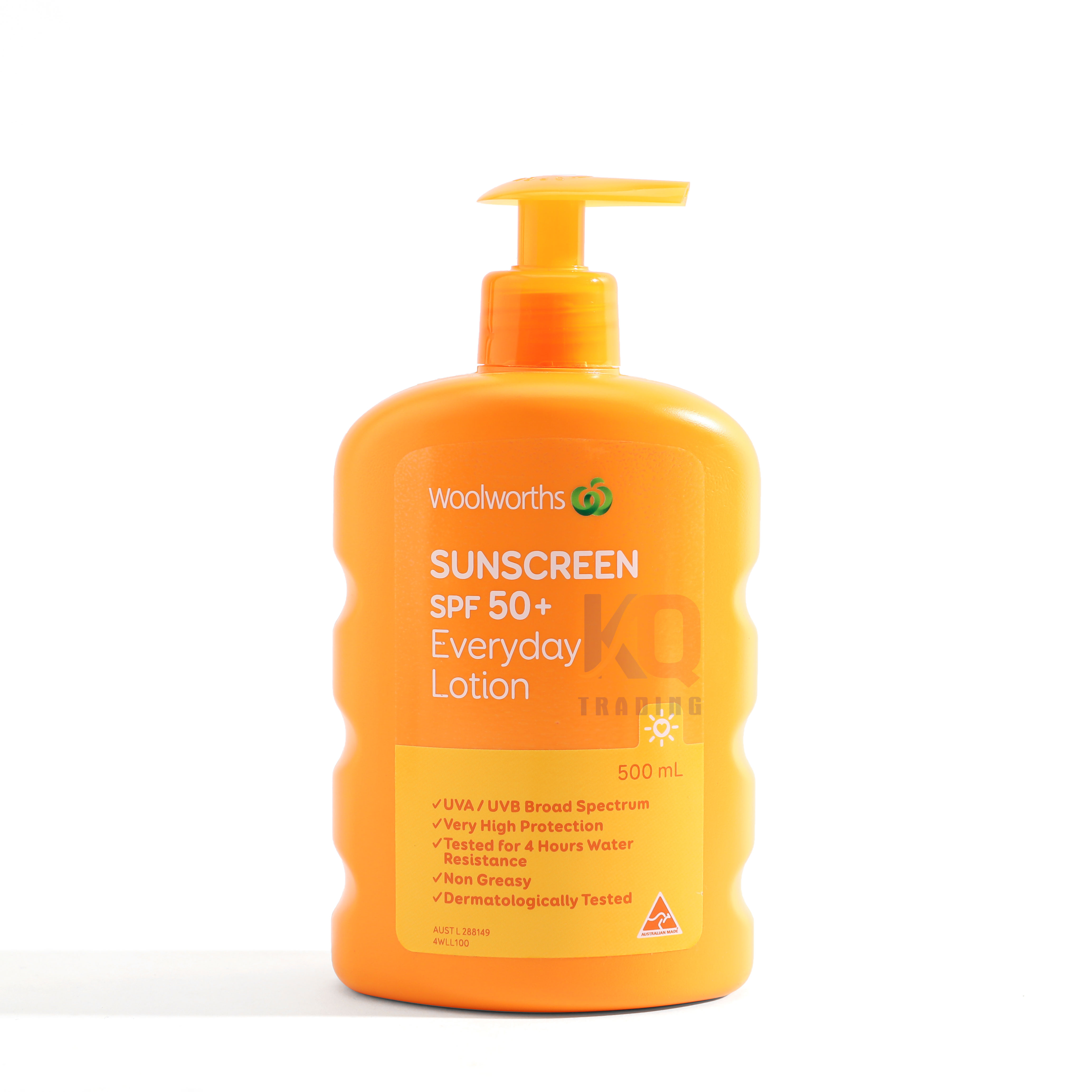 Kem chống nắng phổ rộng  SPF 50+ dung tích 500ml WOOLWORTHS SUNSCREEN xuất xứ Úc