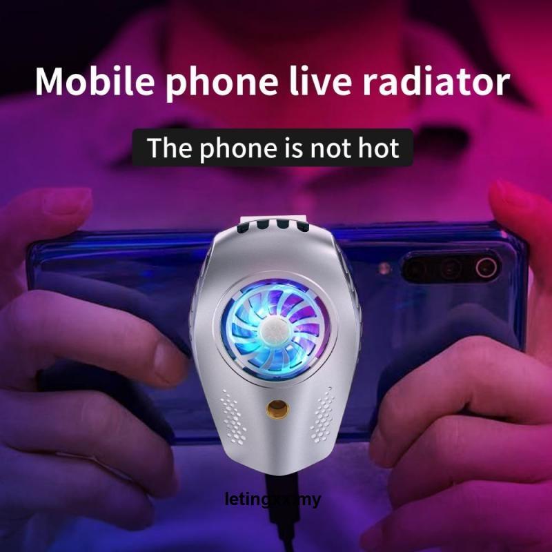 Quạt Tản Nhiệt Rgb Có Giá Đỡ Cho Điện Thoại