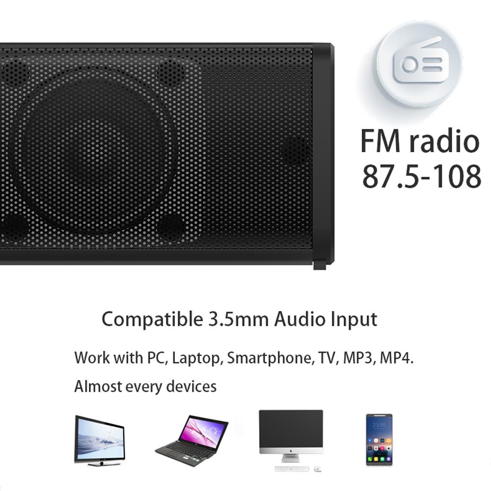 Loa loa bluetooth không dây loa truyền hình phân tách thanh âm nhạc thanh âm thanh cho loa siêu trầm máy tính cho TV với FM Radio TF Aux Color: BS-36