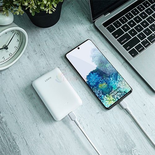 Cáp USB Type-C Aukey Impulse Braided AC 0.9m CB-CD30 - Hàng chính hãng