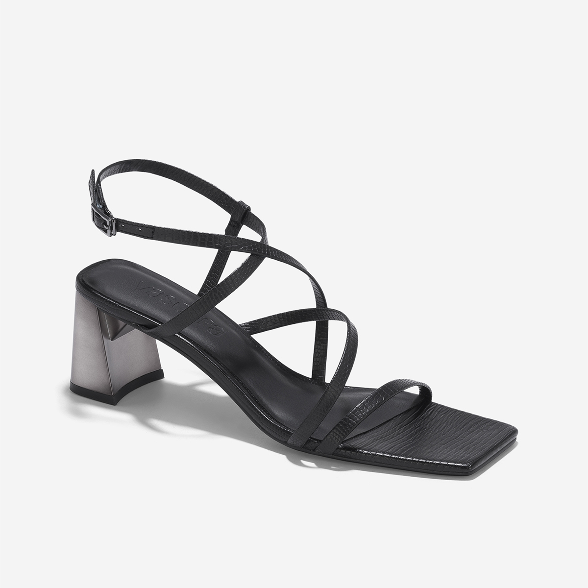 Vascara Giày Strappy Sandals Vân Kỳ Đà - SDN 0796