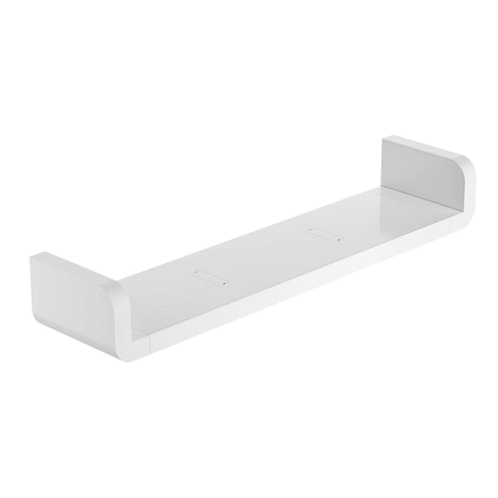 2X Floating Wall Shelves White for Bathroom Display Organizer 47cm