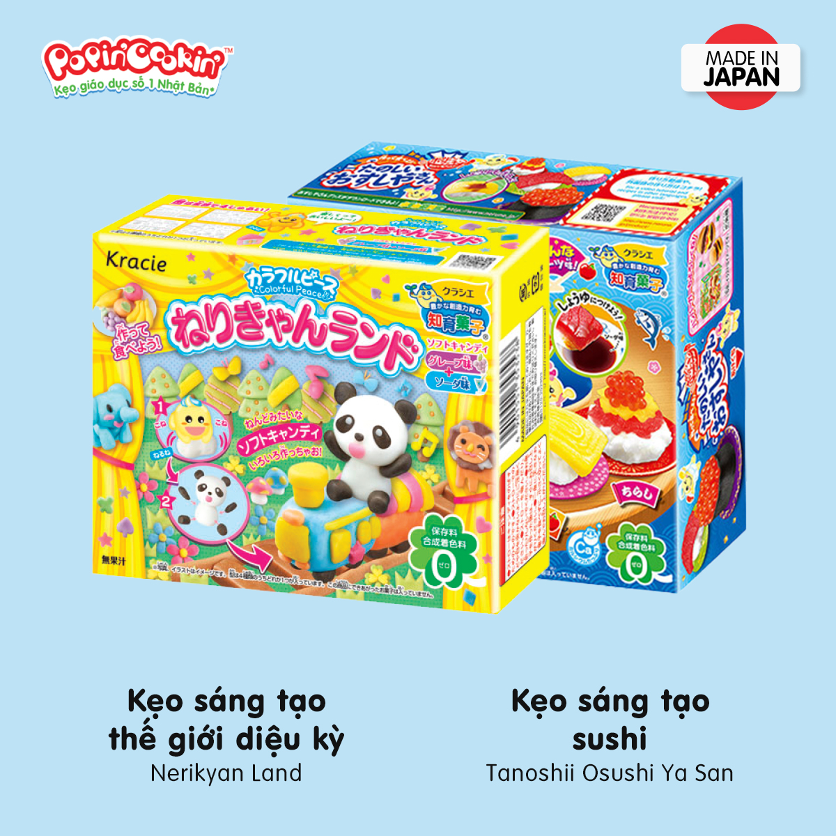 Combo 2 Hộp Kẹo Popin Cookin Bất Kỳ ( Làm Kem / Mì Ramen /  Sushi / Cơm Bento  )