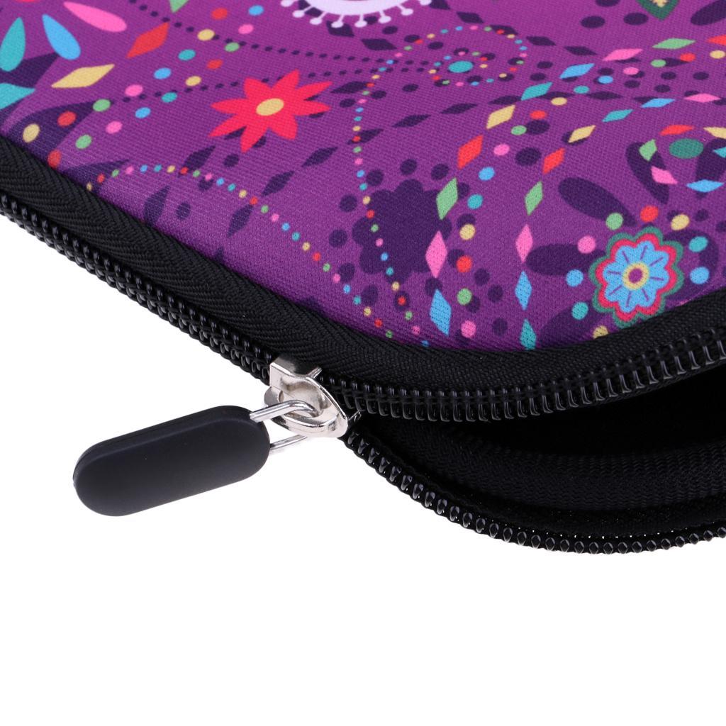 2pcs Soft Neoprene Pickleball Paddle Cover Zippered Sleeve Protective Case