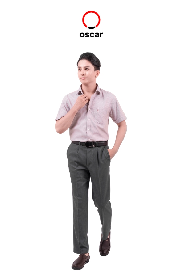 Áo sơ mi nam Oscar tay ngắn - OCMSCSF 047