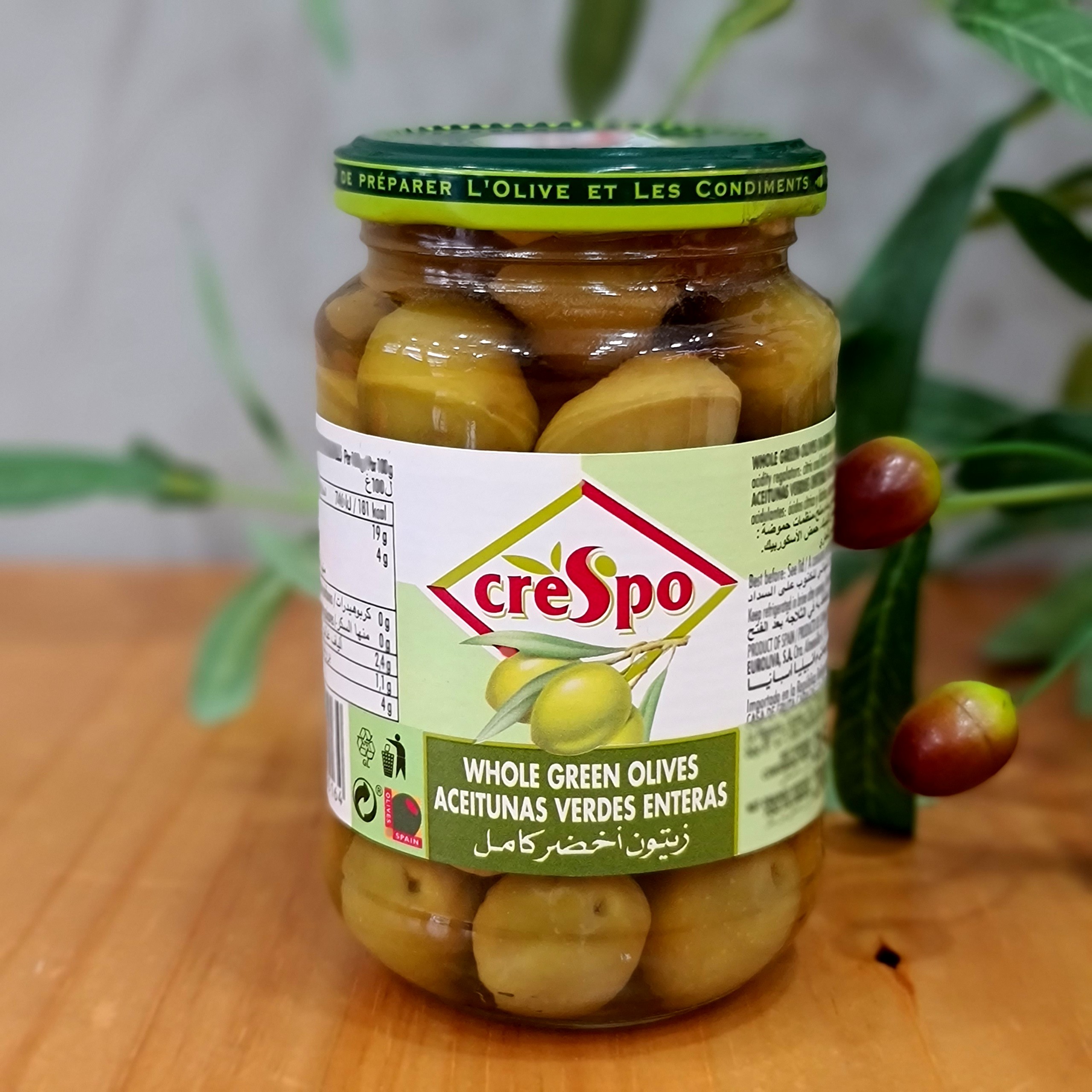 Oliu Crespo  - Oliu xanh nhồi ớt ngọt Crespo 370ml