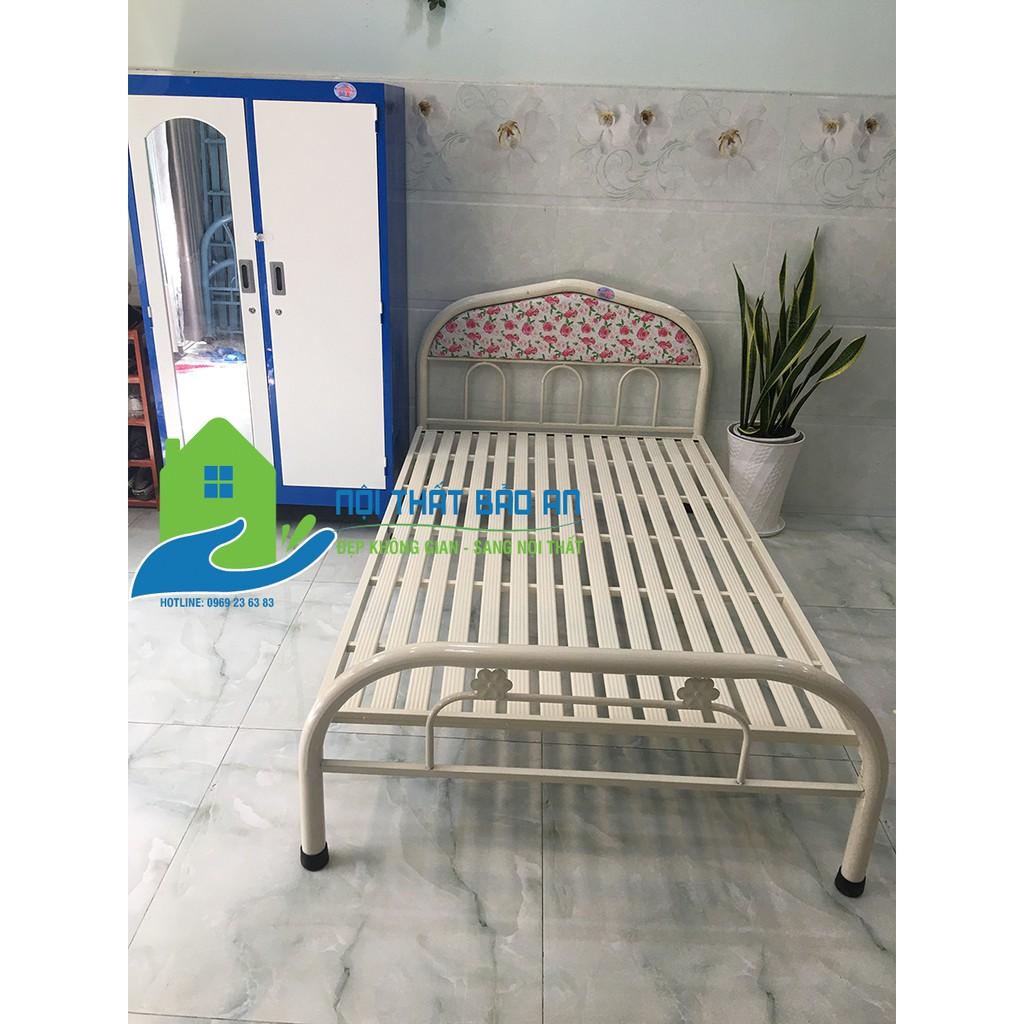 Giường sắt đơn giản giá rẻ nhiều kích thước từ 0,8 đến 1m8 mẫu 11 - Bảo An