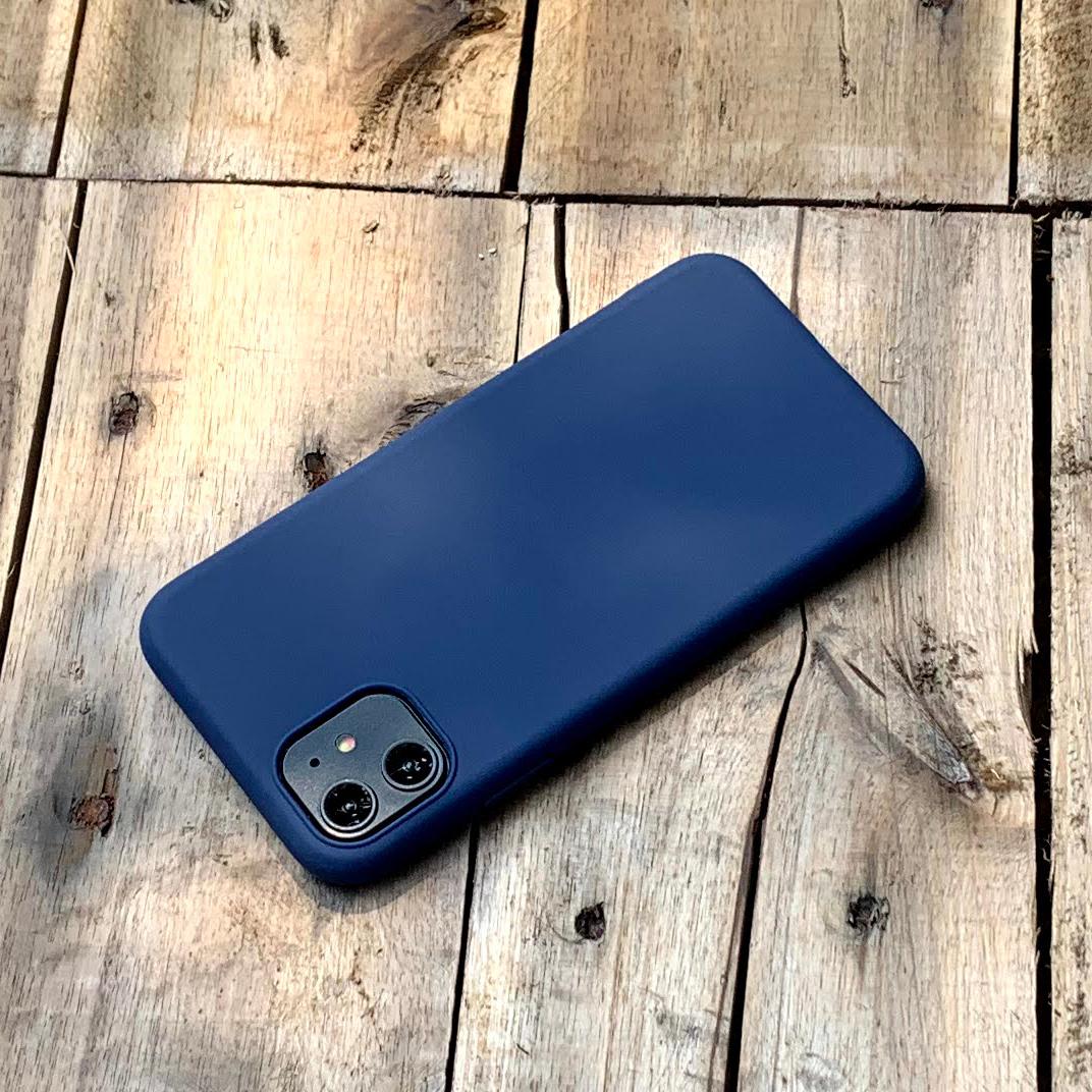 Ốp lưng dẻo mỏng màu xanh dương dành cho iPhone 11