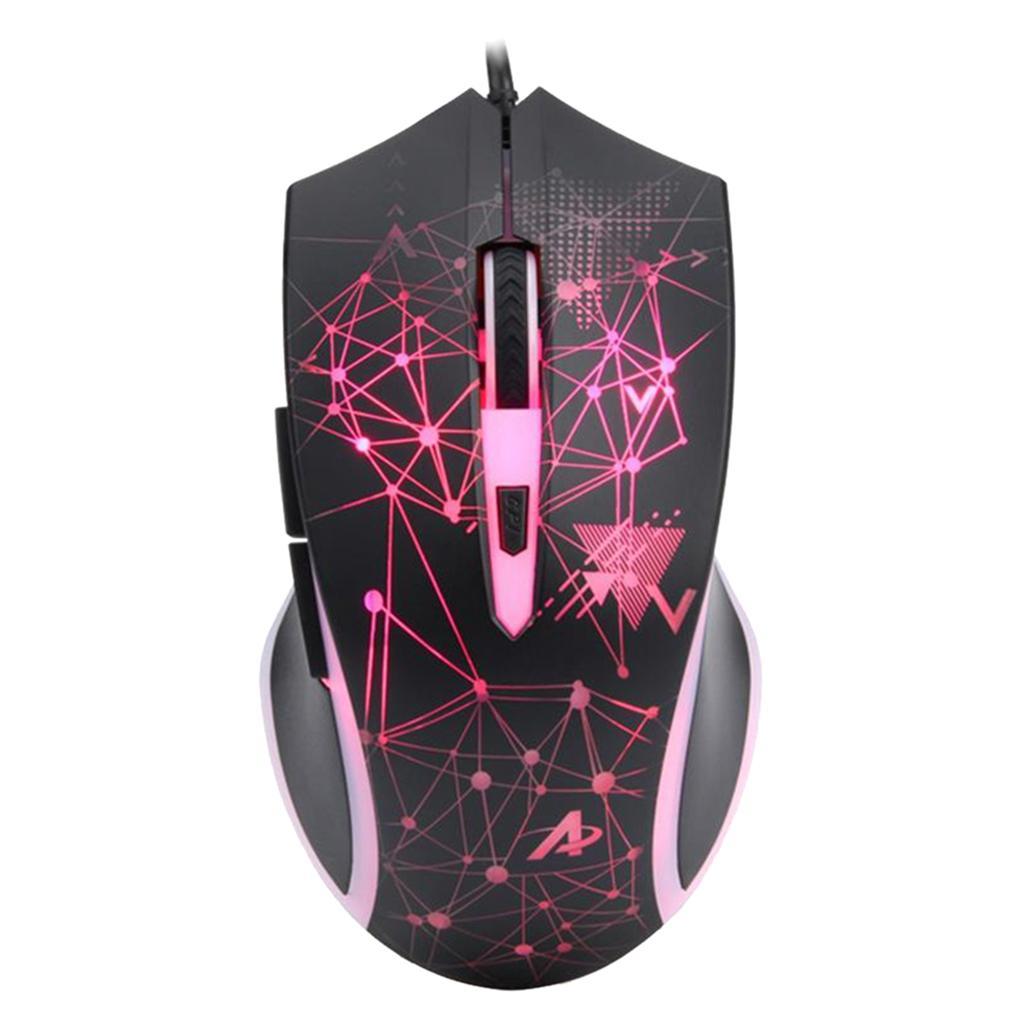 AJ119 USB Wired Gaming Computer Mouse 6 Button 3200DPI Mice for PC White