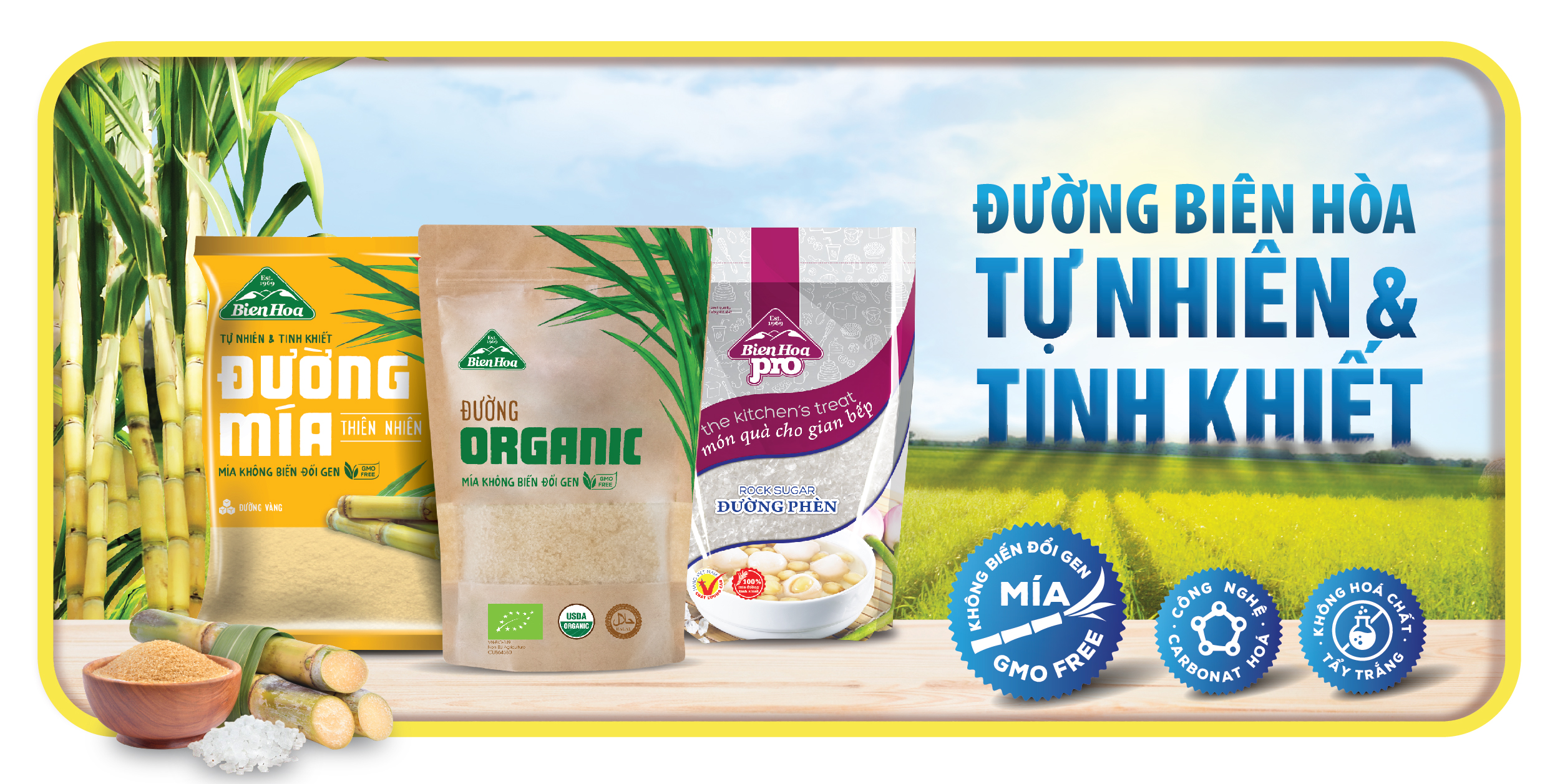 Combo 2 Đường túi Pure Biên Hòa 1kg/túi