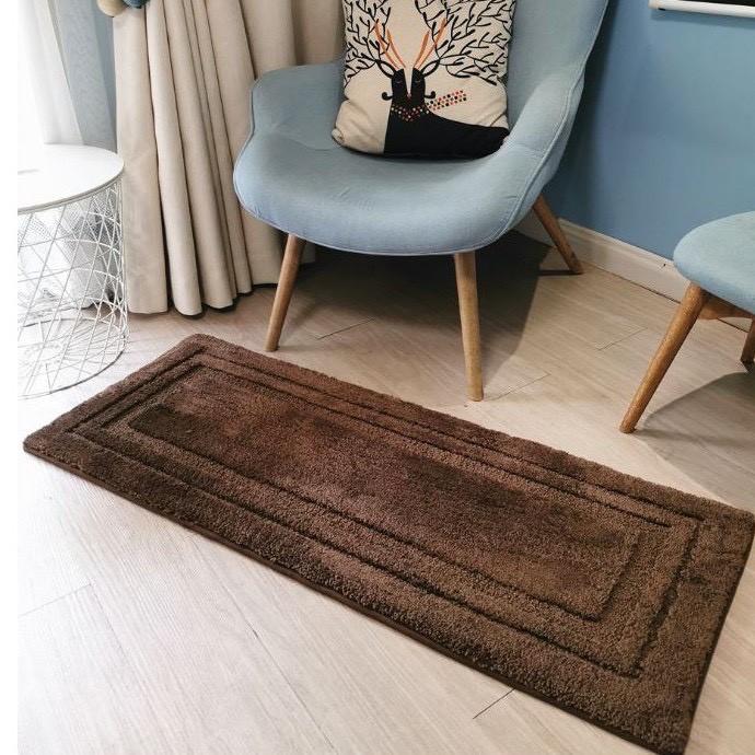 Thảm lau chân Cao Cấp 1 màu sang trọng cực kỳ êm và thấm hút cũng cực tốt kt/40x120