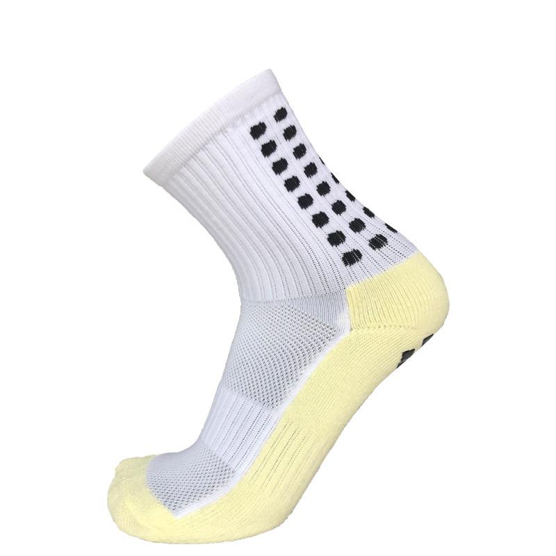 Vớ cotton phong cách mới nhất phim chống trượt đáy khăn dày dày cho nam vớ bóng đá ống giữa thể thao thấm hút mồ hôi vớ bóng rổ ống ngắn
