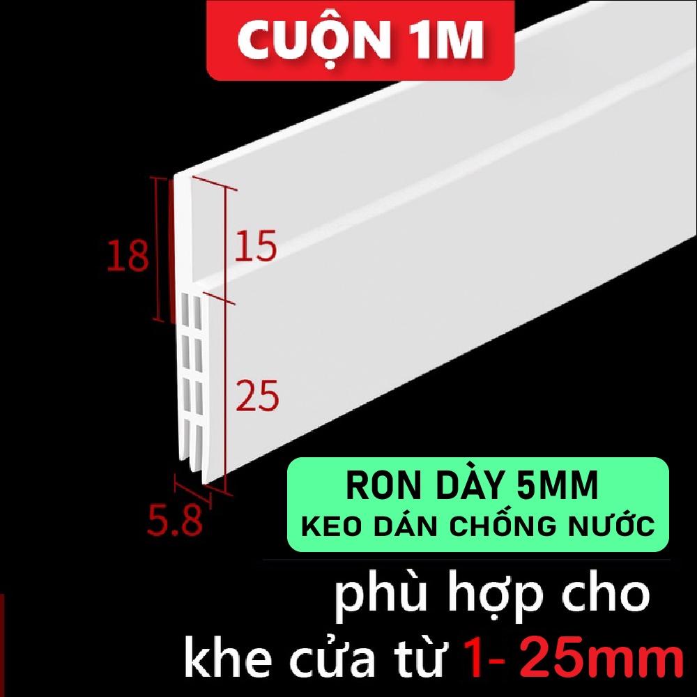 Ron cửa 3 lớp chặn khe hở cửa, thanh dán chân cửa chống bụi chống côn trùng giữ nhiệt điều hòa cách âm