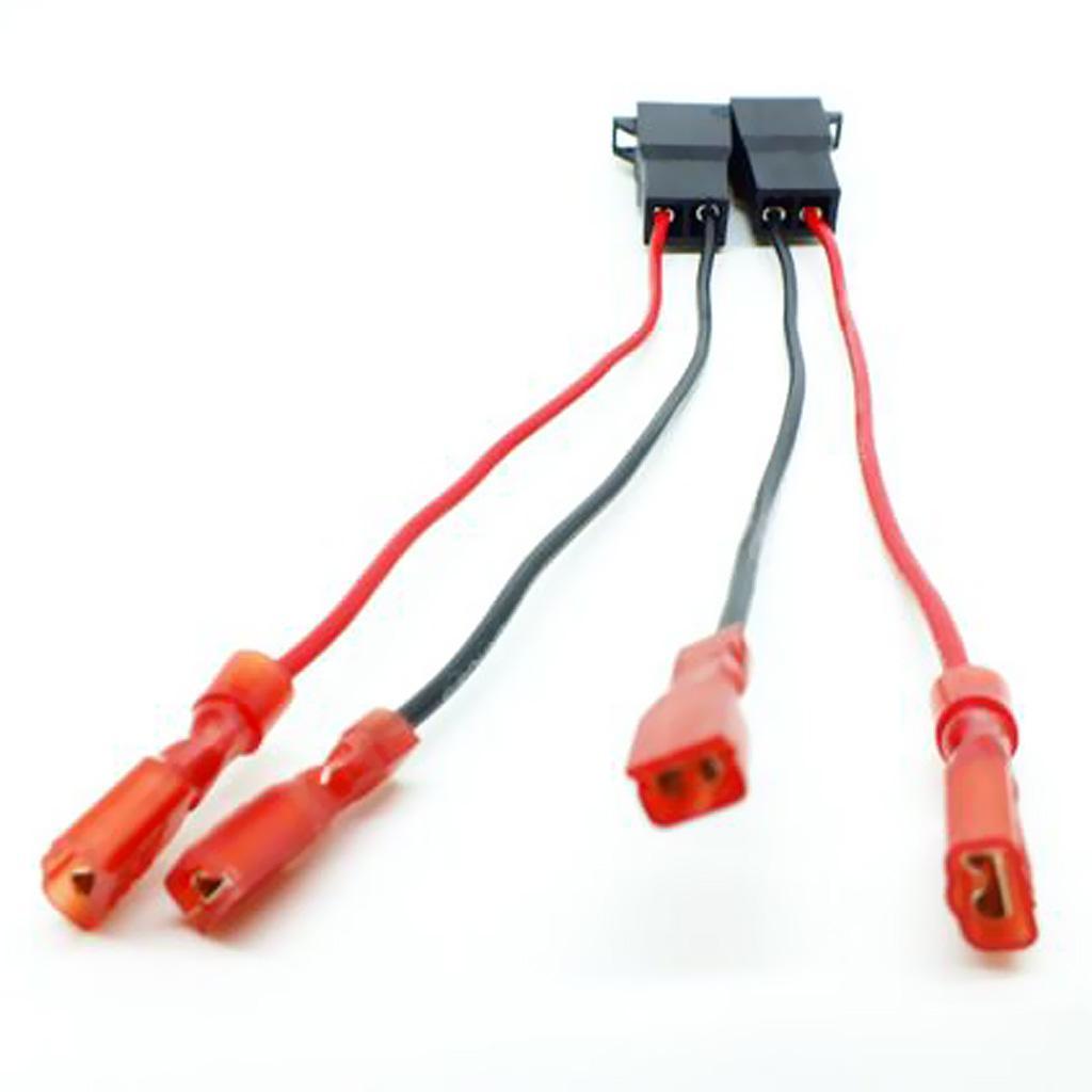 2x 2 Pieces Car Audio Speaker Wire Harness Connector for VW