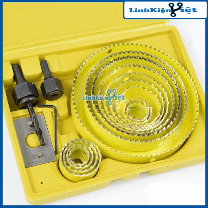 Bộ Khoét Lỗ Tròn-Tạo Lỗ Loa 15 Chi Tiết