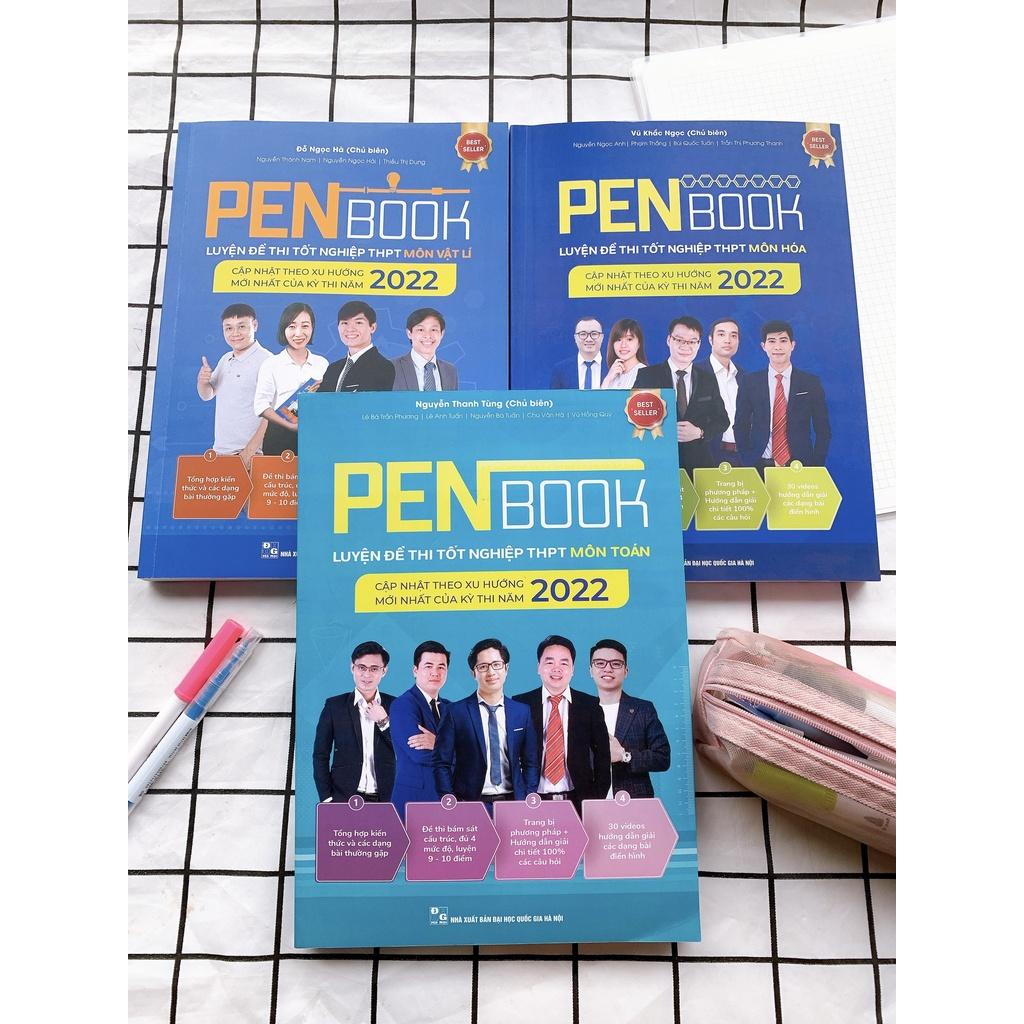 Sách - Combo PENBOOK Khối A - PENBOOK Luyện đề thi THPT Quốc Gia - Bộ 3 môn Toán, Lí, Hóa - Bản 2022 - Nhà sách Ôn luyện