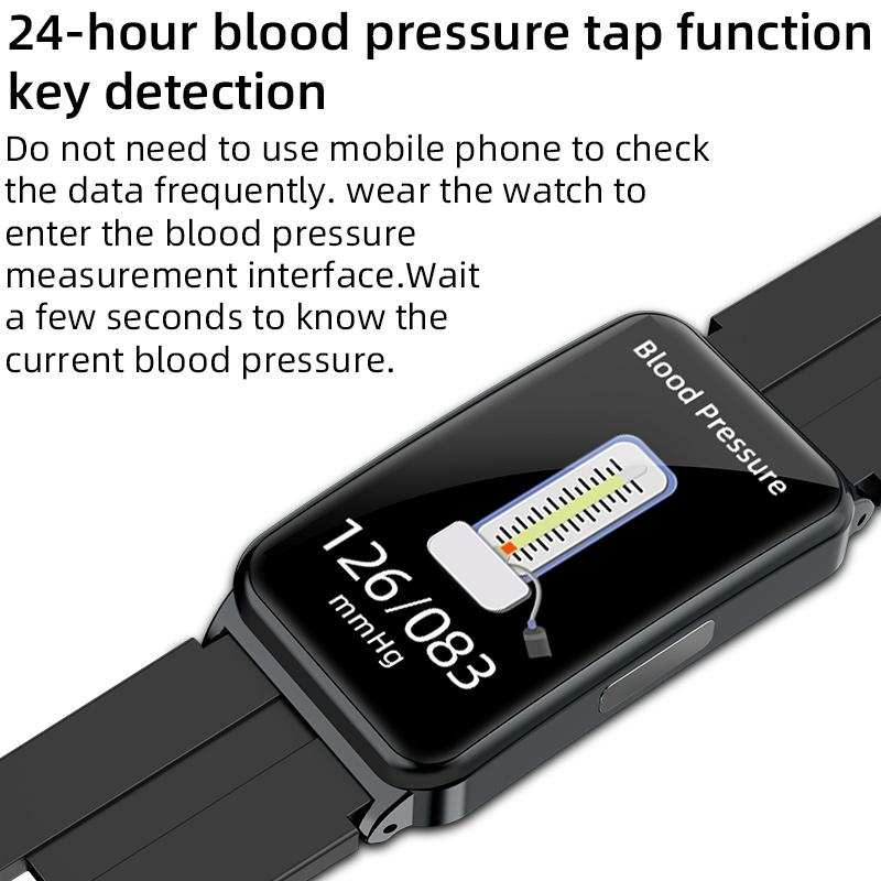 Đồng hồ thông minh với màn hình sức khỏe giấc ngủ oxy máu ECG, Vòng tay thông minh màn hình cảm ứng đầy đủ 1,47 inch cho điện thoại Android iOS Màu