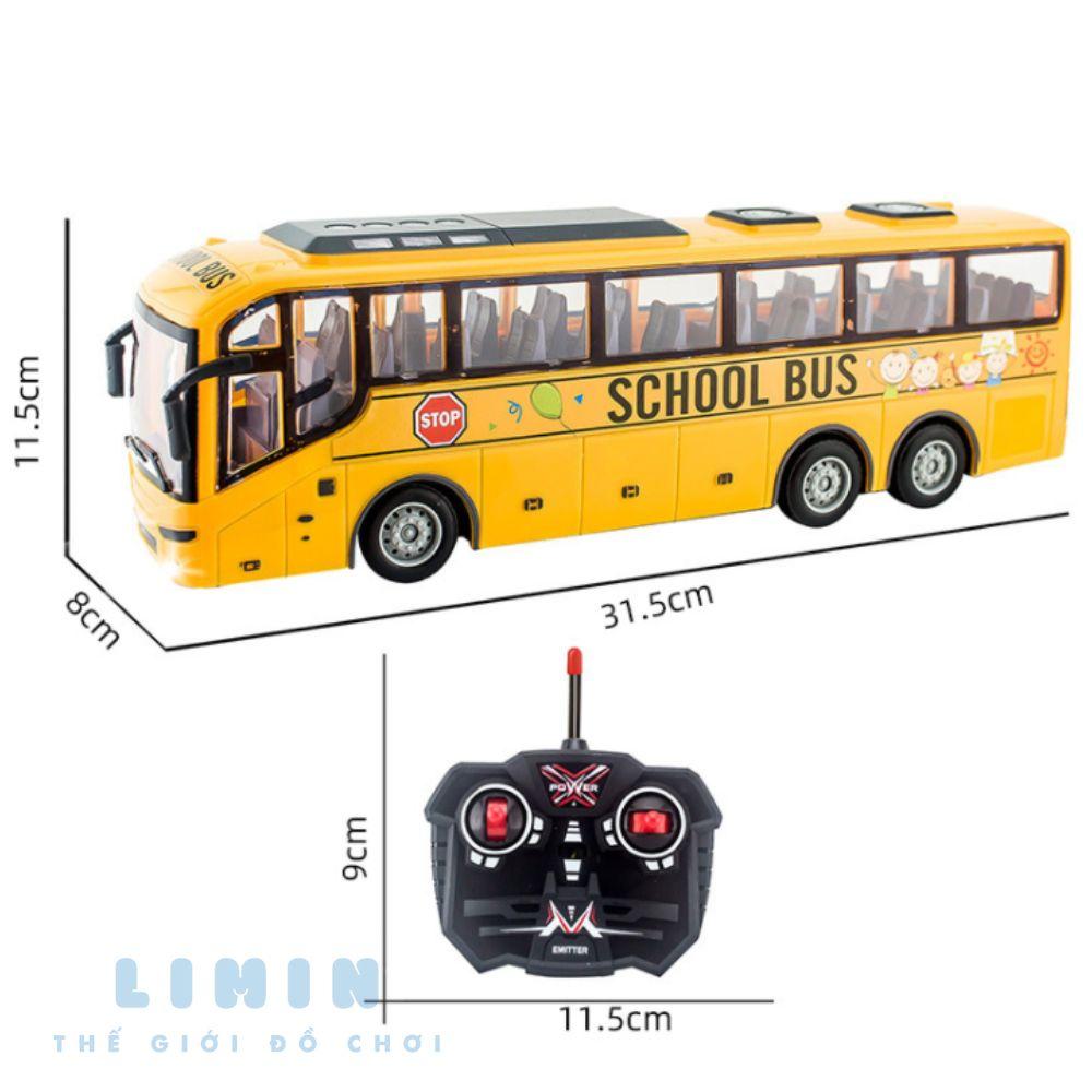 Xe bus điều khiển từ xa 4 chiều, xe điều khiển LiMin, nhựa ABS siêu bền, thiết kế tinh xảo siêu đẹp