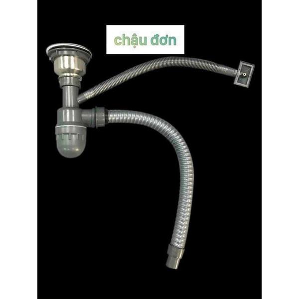 Xi phông chậu rửa bát 1 hố bầu inox hàng đẹp giá rẻ