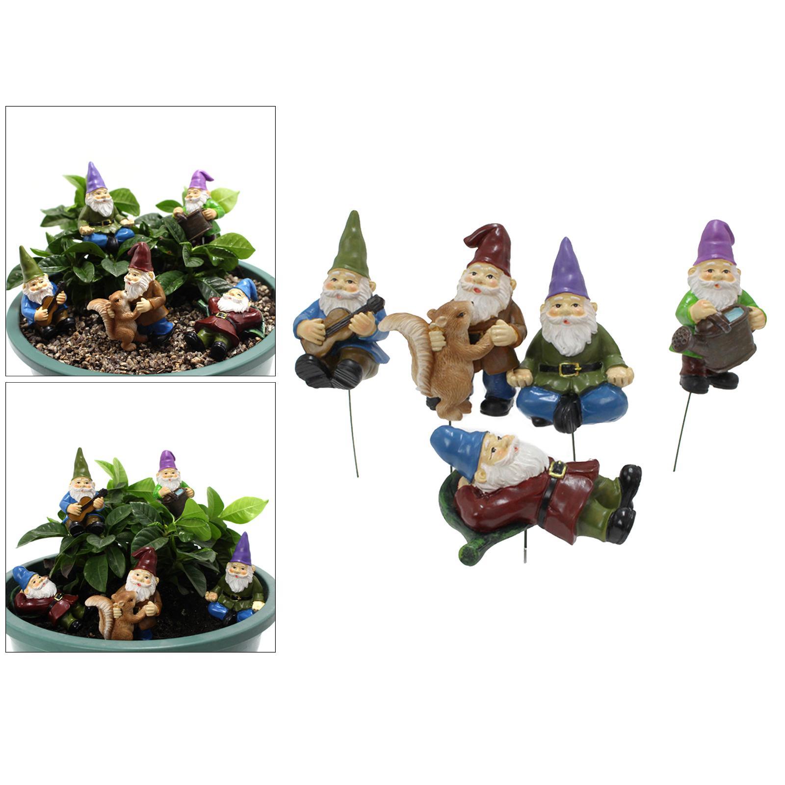 5x Fairy Miniature Figurine Garden Ornament Yard Decor House Accessories