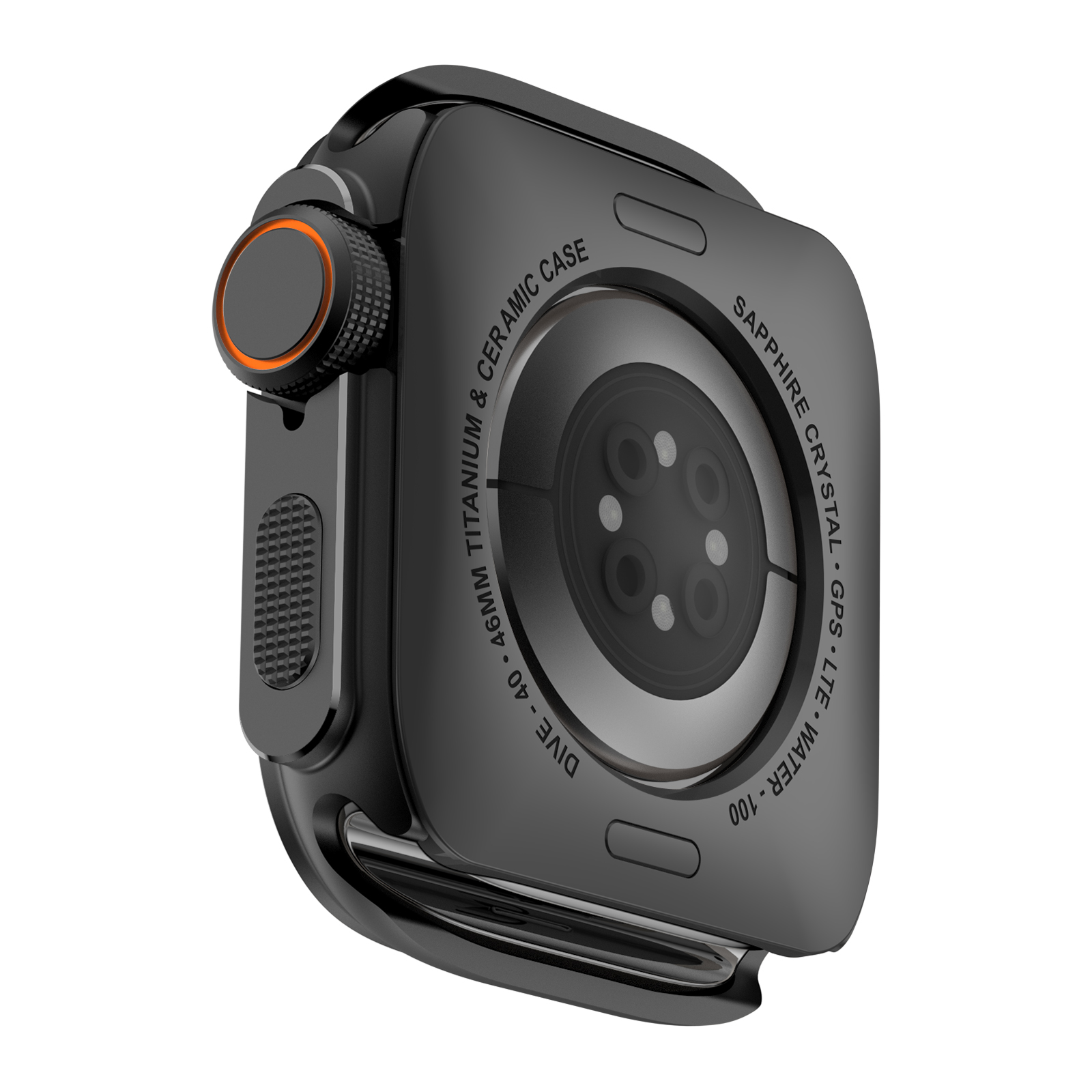 Ốp Case Kim Loại Style AW Ultra cho Apple Watch 4/5/6/7/8/9/10 Apple Watch Ultra Size 44/45/46/49mm - Hàng Chính Hãng