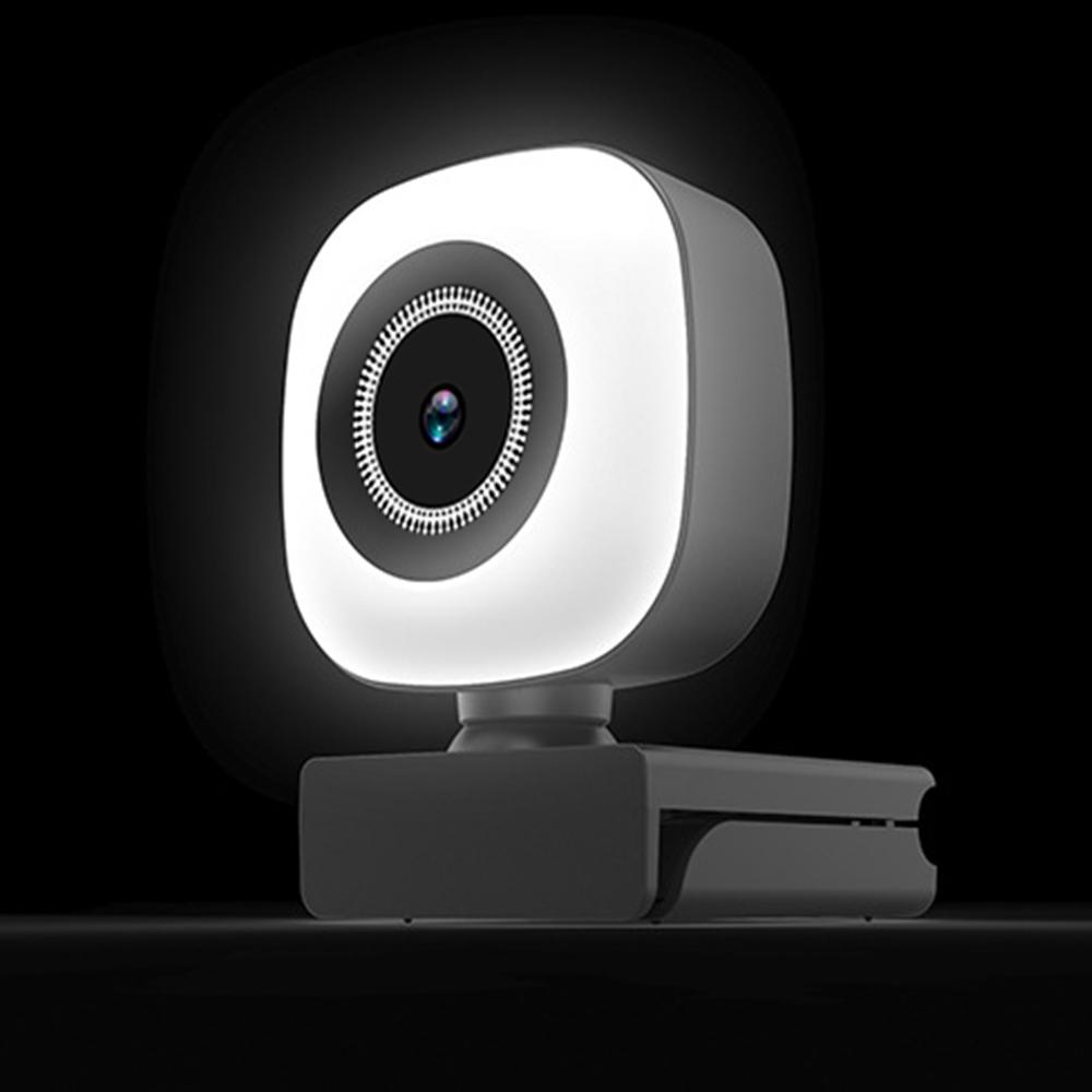 Webcam 2K cắm và chạy USB với đèn micrô tích hợp để phát trực tiếp video cuộc gọi video hội nghị truyền hình giảng dạy trực tuyến