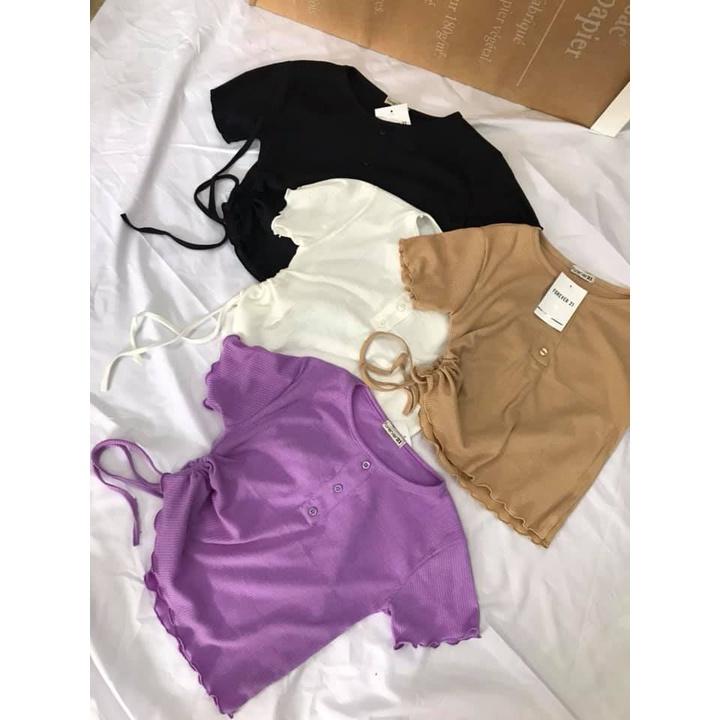 Áo croptop nữ ,Áo croptop, tay ngắn có cổ kiểu polo thời trang đẹp form rộng sexy cá tính thể thao đủ màu