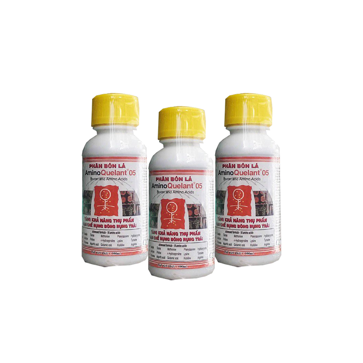 Combo 3 chai phân bón Amino Quelant-05 bổ sung vi lượng B chống rụng bông - Chuyên dùng cho hoa lan, hoa hồng, bonsai