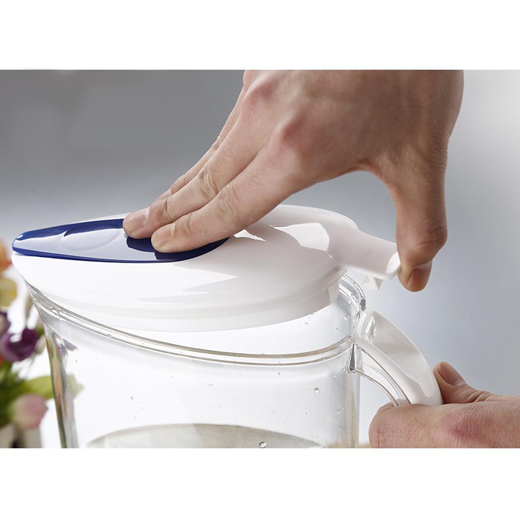 Plastic Jug Pitcher with Lid Water Jug for Cold Water Beverage Juice 2.1L