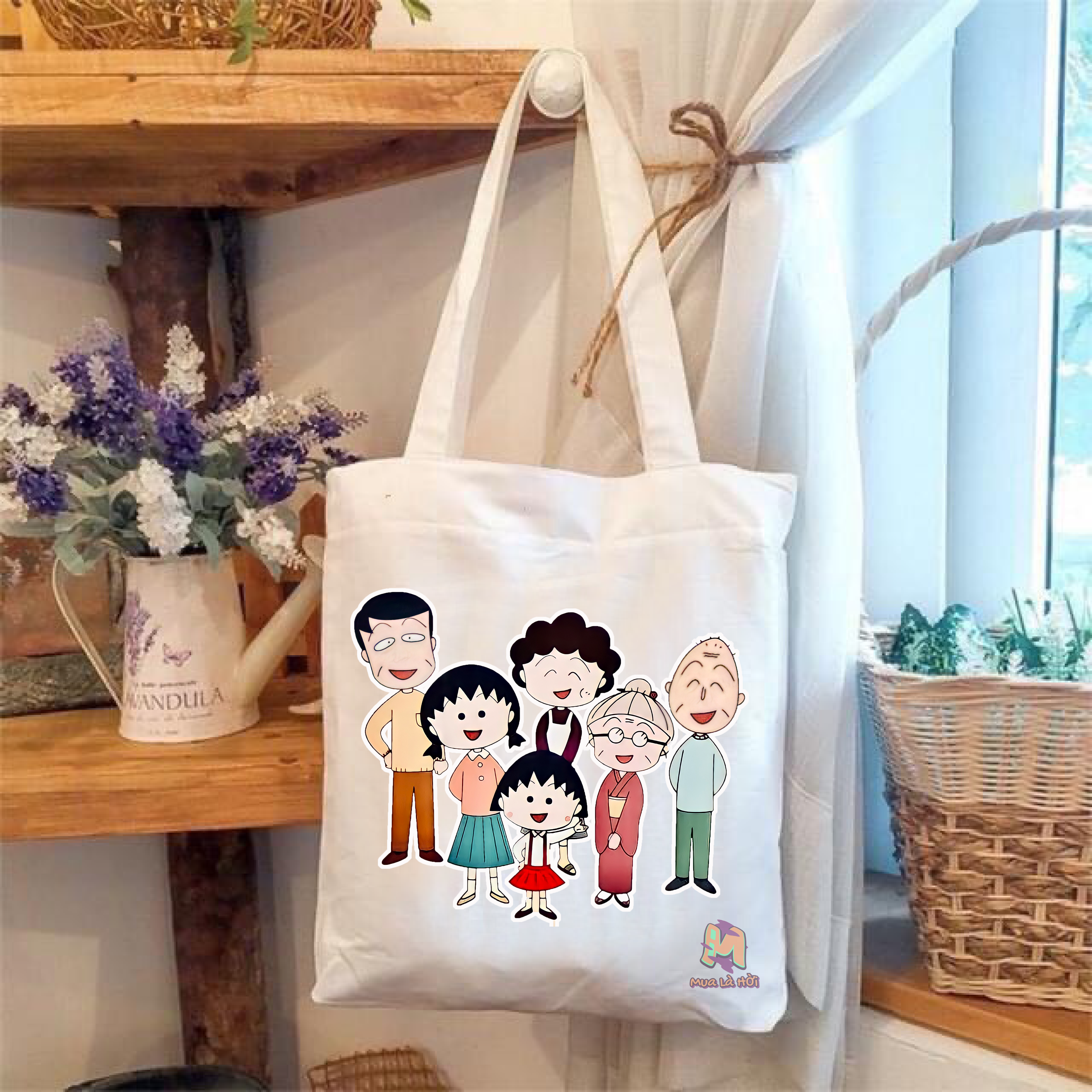 Túi Tote in hình chủ đề Nhóc Maruko