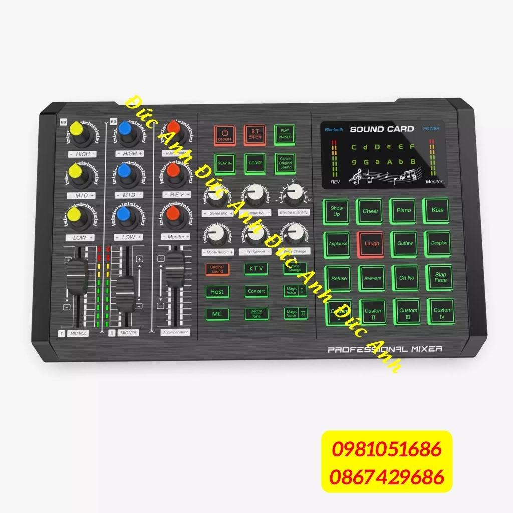 Sound card S8 2020 có 2 cổng mic và tích hợp cổng nhạc cụ hát karaoke livestream thu âm thế hệ mới, cho âm thanh cực hay