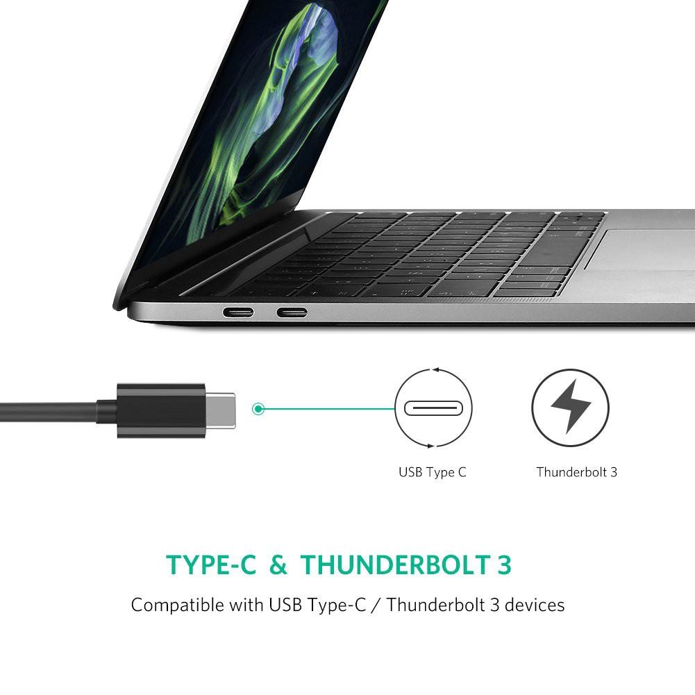 Cáp chuyển đổi USB type C sang đầu mạng Ethernet RJ45 Gigabit UGREEN 50307 - Hàng chính hãng