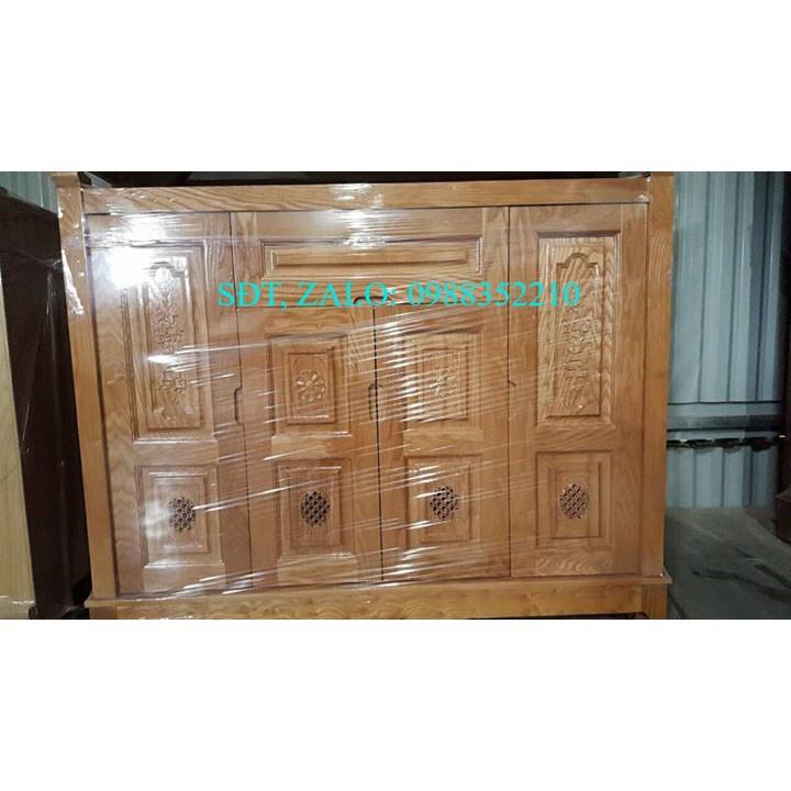 Tủ giầy đẹp gỗ sồi