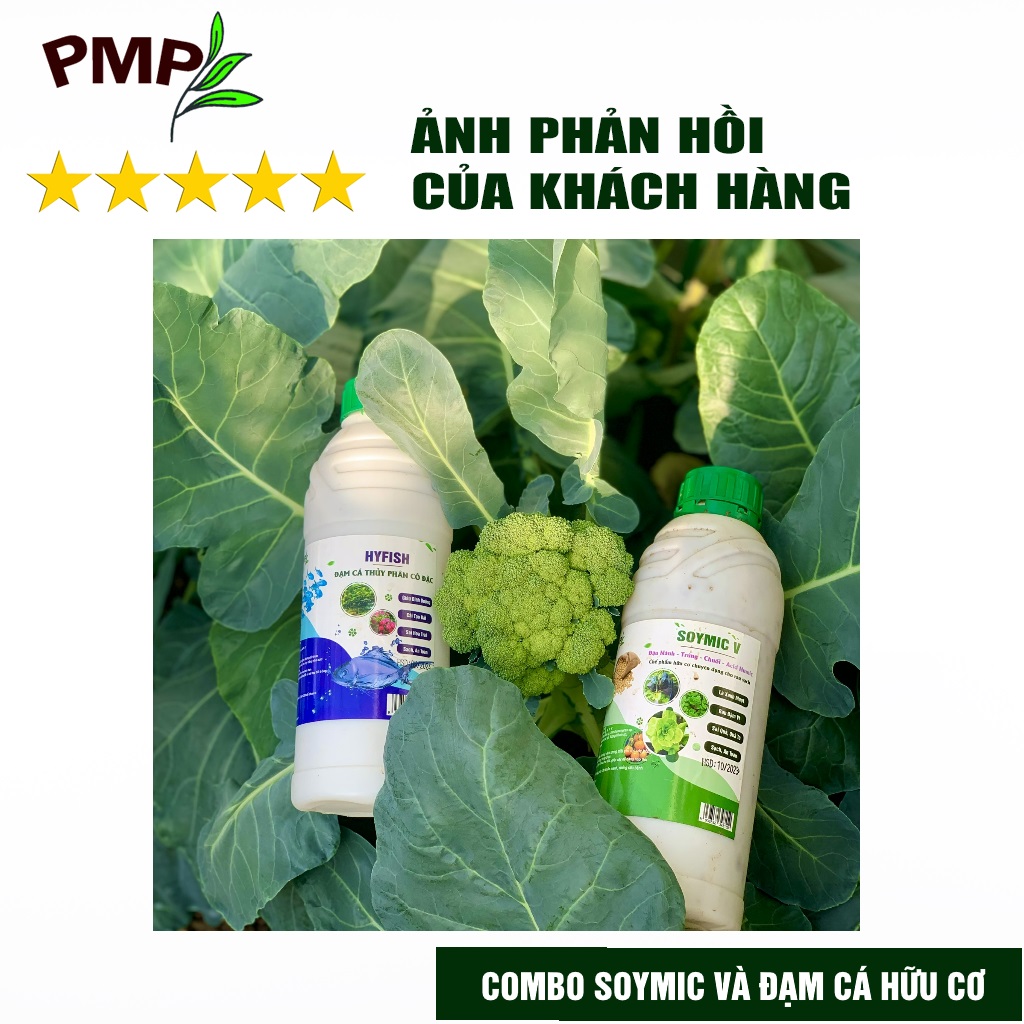 Phân bón hữu cơ Combo phân PMP trồng rau sạch tại nhà, sân thượng