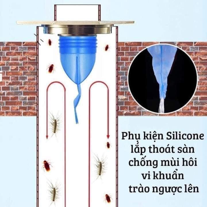 Nắp Cống Ngăn Mùi,Lõi Khử Mùi Thoát Nước Sàn Bằng Silicon, Nắp đậy Cống Thoát Nước Sàn Bồn Rửa Cho ống,Bộ Ngăn