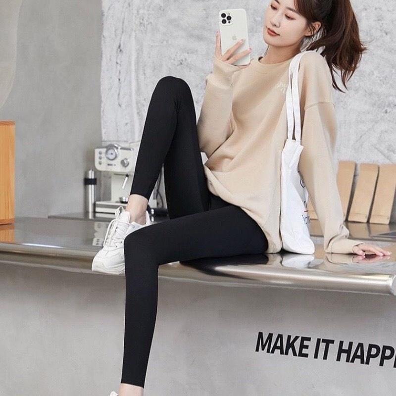 Quần legging nữ cạp cao gen bụng siêu tôn dáng Kanimi, chất umi loại 1 đẹp