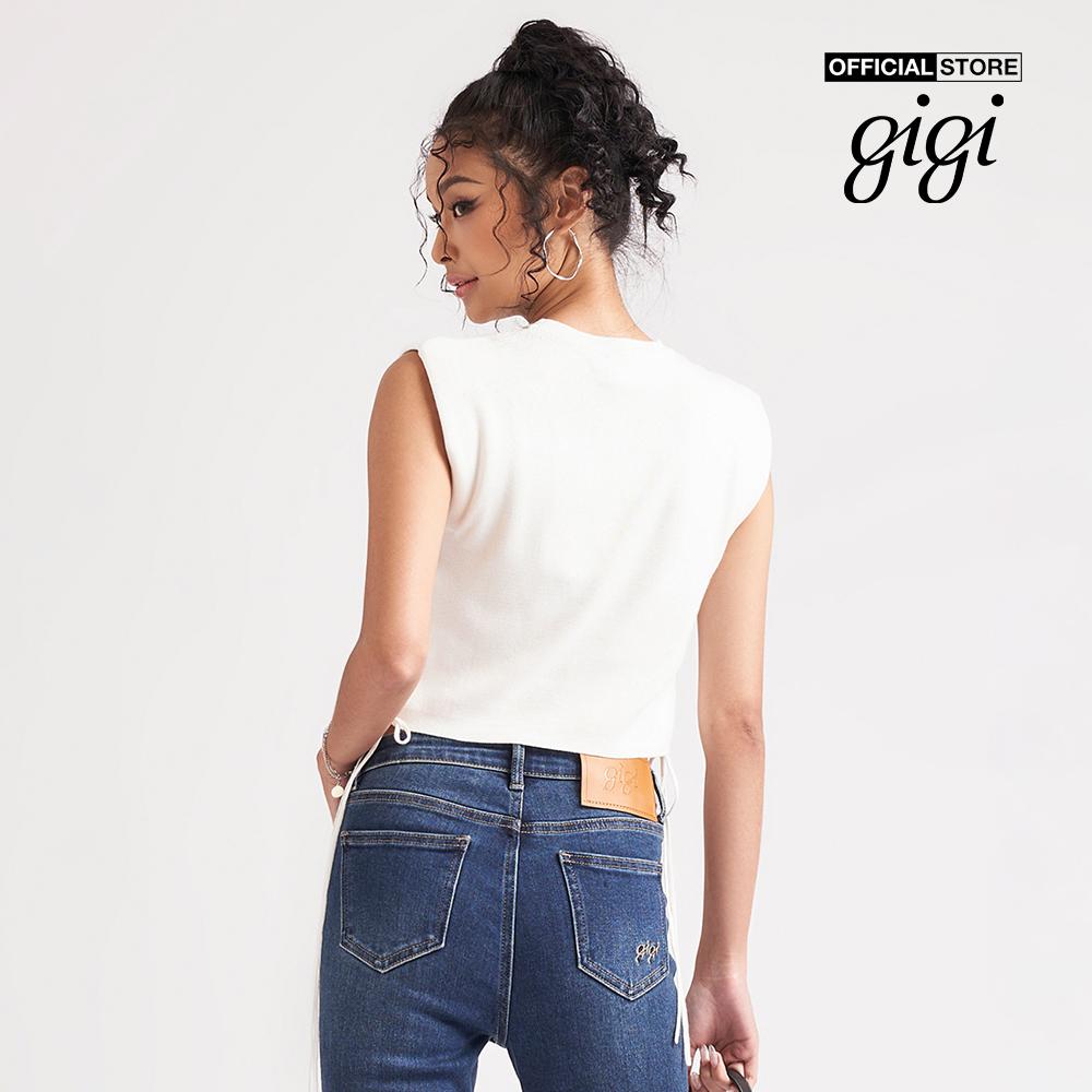 GIGI - Áo croptop nữ sát nách độn vai thời trang G1303K212725