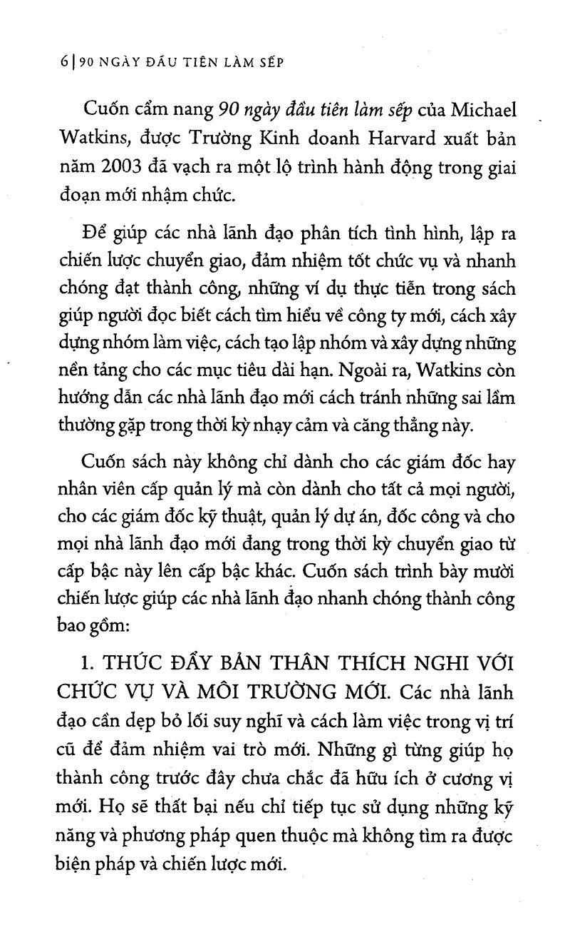 90 Ngày Đầu Tiên Làm Sếp - Bìa Cứng