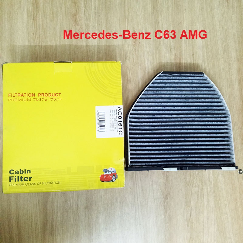 Lọc gió điều hòa than hoạt tính cho xe Mercedes-Benz C63 AMG 2008, 2009, 2010, 2011, 2012, 2013 mã phụ tùng A2128300018 mã AC0161C
