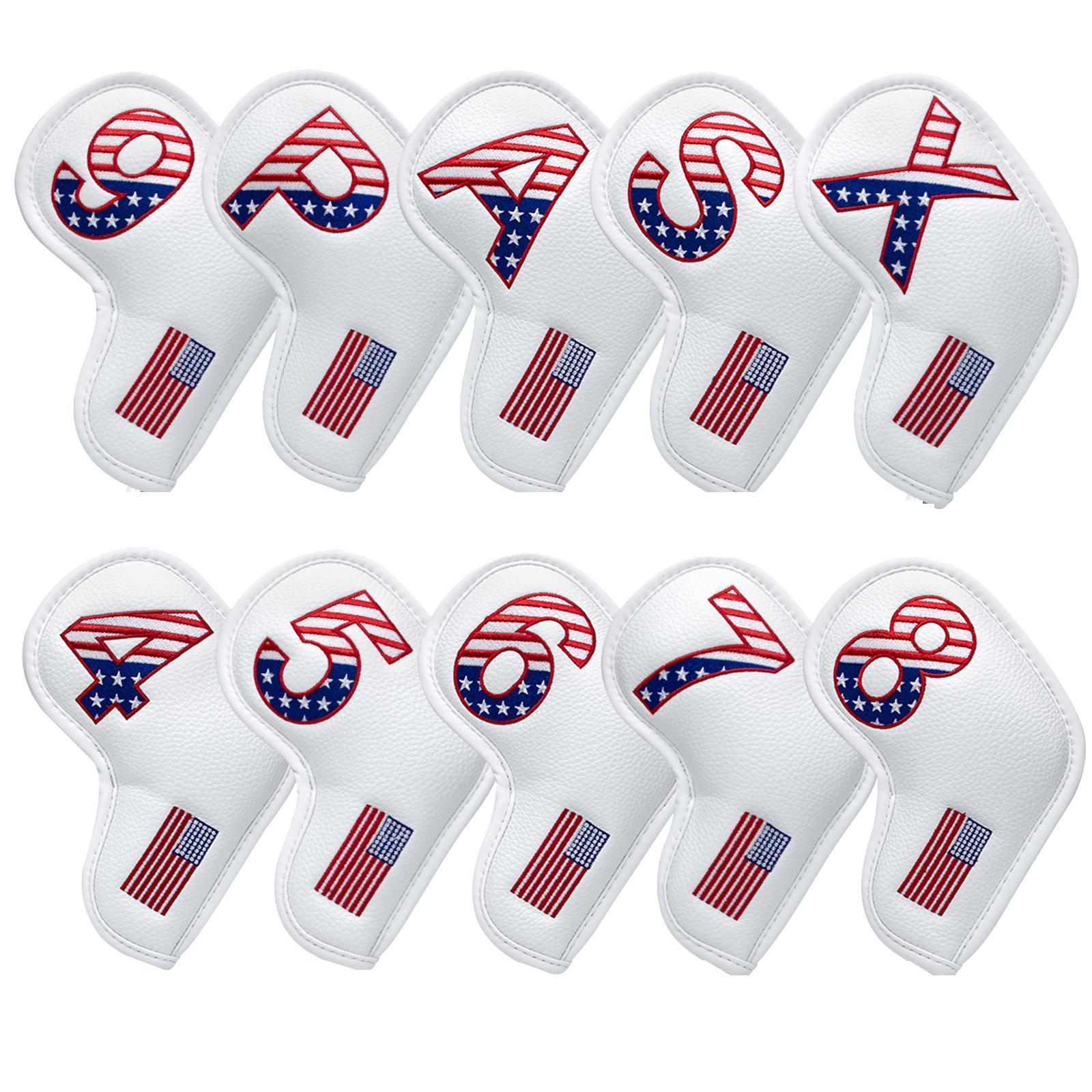 10x Golf Iron Headcover Club Head Cover Training Equipment 4-9,P,A,S,x