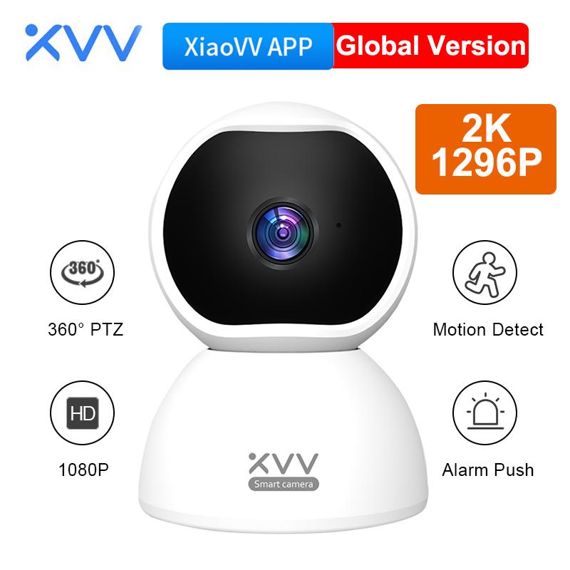 Máy ảnh Xiaovv Smart 360 Q2 PTZ 1296P HD WiFi WIFI Wireless CCTV Giám sát webcam Cảnh báo âm thanh trong nhà
